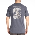 Saddle Mountain Tri-blend Tee Black - Hi-Vis: Mărime - L