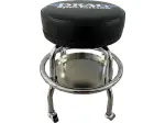 Scaun mecanic de bar - Negru, Crom - 99050228