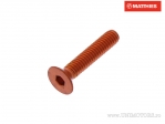 Schraubkappe bündig Pro Bolt M4 x 0.70 x 20 mm Aluminium orange - JM