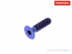 Screw cap countersunk Allen Pro Bolt M4 x 0.70 x 15 mm blue titanium - JM