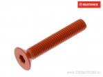 Screw cap countersunk Allen Pro Bolt M5 x 0.80 x 30 mm orange aluminum - JM
