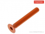 Screw cap countersunk Allen Pro Bolt M5 x 0.80 x 35 mm orange aluminum - JM