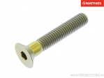 Screw cap countersunk Allen Pro Bolt M8 x 1.25 x 45 mm titanium gold - JM