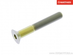 Screw cap countersunk Allen Pro Bolt M8 x 1.25 x 55 mm titanium gold - JM