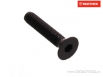 Screw cap countersunk hexagon socket head Pro Bolt M4 x 0.70 x 20 mm black aluminum - JM