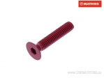 Screw cap countersunk socket head Pro Bolt M4 x 0.70 x 20 mm red aluminum - JM