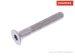 Screw, countersunk, hex socket, Pro Bolt M6 x 1.00 x 35 mm, stainless steel A4, silver - JM