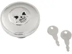 Screw-In Locking Skull Gas Cap - Chrome - 07030688