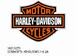 SCREW,BTN HEAD,SEMS,1/4-20 - 10200273 - Harley-Davidson