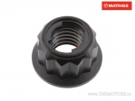 Selbstsichernde Kragenmutter Pro Bolt M8 x 1.25 mm BI-HEX schwarz Titan - JM