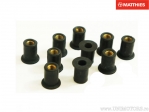 Set 10 buc piulite cauciuc parbriz M5 x 0.8 x 14 mm negru - JM
