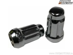 Set 16 flanged wheel nuts M10 x 1.25 - color: chrome - Moose