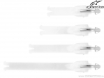 Set curele catarame cizme enduro / cross Tech 8 (alb) - Alpinestars