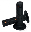 Set manopole manubrio 799 nero arancio Progrip D: 22 mm L: 115 mm chiuse - JM