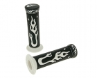 Set Manopole Manubrio Flame (nero / bianco) - TNT