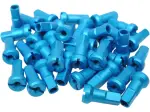 Set MX1 Speichennippel – Material: eloxiertes Aluminium – Farbe: Hellblau – Paket: 36 Stück – Stil: 8 – Moose