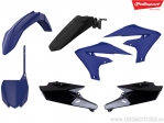 Set plastice albastre/negre - Yamaha YZ 250 F 4T ('19-'22) / YZ 450 F ('18-'22) - Polisport