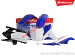 Set plastice (albe / albastre) - Yamaha YZ 450 F ('10-'13) - Polisport