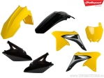 Set plastice galbene/negre - Suzuki RM-Z 250 ('10-'18) - Polisport