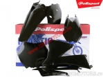 Set plastice (negre) - KTM EXC 125 / EXC 200 / EXC 250 / EXC 400 / EXC 300 / EXC 450 Racing ('04) / SX ('03-'04) - Polisport