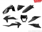 Set plastice negre - KTM EXC 150 TPI / EXC 300 TPI ('20-'22) / EXC-F 350 ie 4T Sixdays ('20-'21) - Polisport