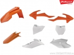 Set plastice portocalii/albe - KTM SX 85 ('18-'23) - Polisport