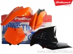 Set plastice (portocalii / negre) - KTM SX 125 2T / SX 250 2T / SX-F 250 4T / SX-F 450 Racing ('07-'10) / SX 150 2T - Polisport