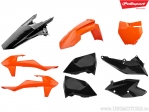 Set plastice portocalii/negre - KTM SX 125 / SX 150 / SX 250 / SX-F 250 ie 4T / SX-F 350 ie 4T / SX-F 450 ('16-'22) - Polisport