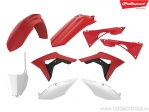 Set plastice rosii/albe - Honda CRF 250 R ('18-'19) / Honda CRF 450 R ('17-'19) - Polisport