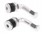 Set supape anvelope (unghi 90° / argintiu) - 101 Octane