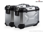 Set valigie laterali (sidecase) TRAX ADV M al. argento e supporti PRO - 74,0L - Triumph Tiger1200/Explor ('11-) - SW-Motech