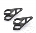 Short Black Aluminum Headlight Bracket for Fork D35 mm - JM
