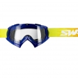 SIFAM - SWAP\'s ochelari Offroad PIXEL, antifog/antiscratch/antislip - ALBASTRU