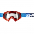 SIFAM - SWAP\'s ochelari Offroad PIXEL, antifog/antiscratch/antislip - ROSU