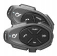 Sistem comunicare moto complet Bluetooth INTERCOM Interphone model Tour - kit 2 bucati (pentru 2 utilizatori)