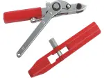 Sneltang voor manchetbands Premium - rood/zilver - Moose