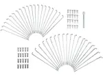 Speichensatz aus Chrom und Edelstahl - Chrom - DS380101