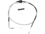 Stainless Braided Idle Cable - Silver, Unfinished - 06510654