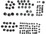 Standard Engine Bolt Cover Kit - Black, Natural - 24010699