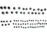 Standard Engine Bolt Cover Kit - Black, Natural - 24010705