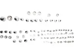 Standard-Motorschrauben-Abdeckungsset - Chrom, Silber - 24010710