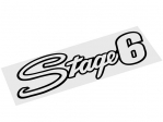 Sticker (abtibild) - Stage 6 200x60mm (negru)