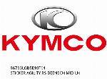 STICKER AGILITY RS BEENSCH MID LH - 86733LGB5E10T01 - Kymco