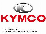 STICKER AGILITY RS BEENSCH UNDER RH - 86734LGB5E10T01 - Kymco