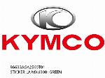 STICKER LA MXU300I GREEN - 86633AGA2E60T01 - Kymco