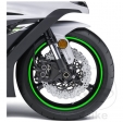 Sticker roata - banda reflectorizanta verde 7 mm - JM