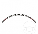 Sticker roata - RACING alb - JM