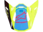 Supertech M10 Helmet Visor - Blue, Yellow, Black - Adult - 01321723