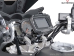 Supporto GPS con morsetto per manubrio 25,4 mm colore argento - SW-Motech