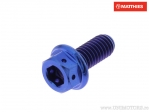 Surub cap hexagonal dual Pro Bolt M6 x 1.00 x 14 mm titan Racing albastru - JM